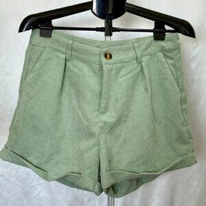 SHEIN | Sage Green Corduroy Shorts | Size L